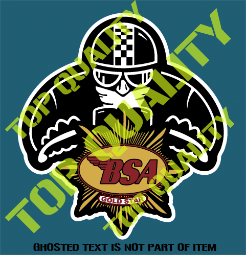 BSA RIDER DECAL STICKER - Auto Tattoo Grafix