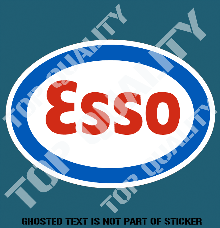 ESSO Die-Cut Vinyl Sticker Decal Funny JDM Logo Fuel Gas Fridge Laptop