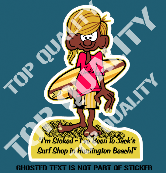 JACKS SURF SHOP DECAL STICKER Auto Tattoo Grafix