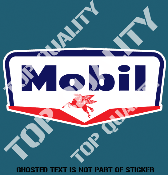 MOBIL OIL DECAL STICKER - Auto Tattoo Grafix