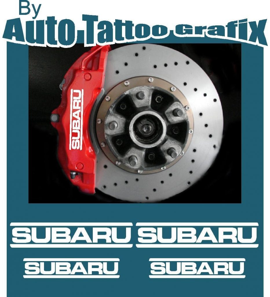 SUBARU BRAKE CALIPER STICKERS Auto Tattoo Grafix