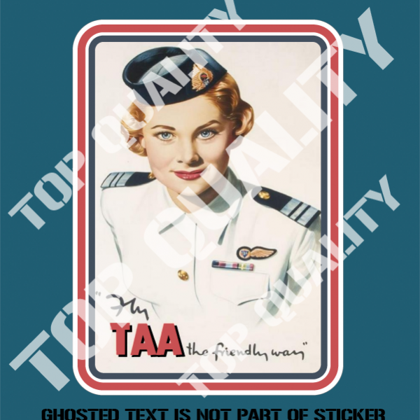 Taa Sticker TAA AIRLINE DECAL STICKER - Auto Tattoo Grafix