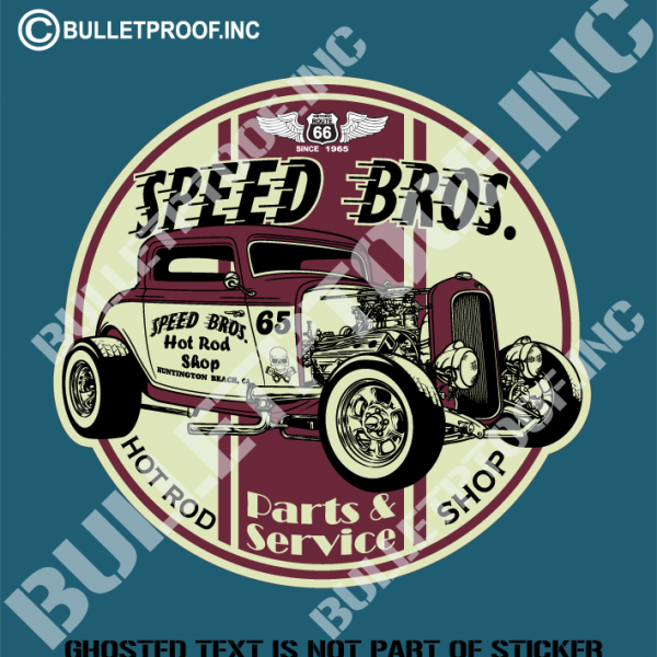 Speedboot Sticker SPEED BROS DECAL STICKER - Auto Tattoo Grafix