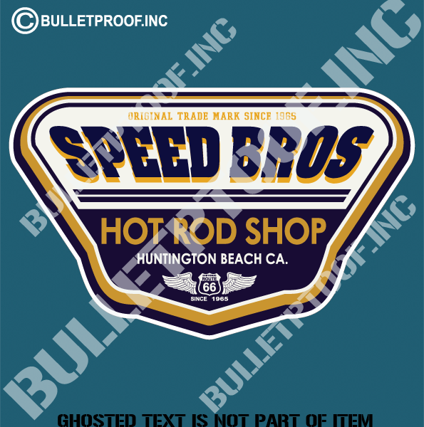 Speedboot Sticker SPEED BROS DECAL STICKER - Auto Tattoo Grafix