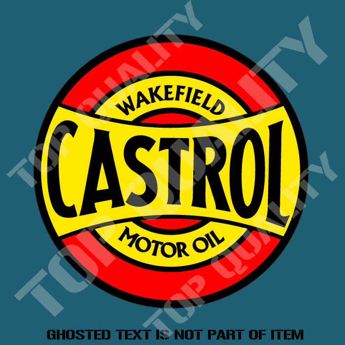 Vintage Castrol Wakefield Oil Decal Sticker – 5.5" X 5.5" Die Cut – 2 Stickers, BOGO (The Decal And Sticker Mafia)