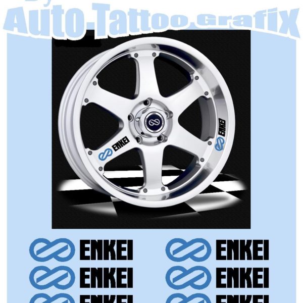 Inki Rims ENKEI RIM STICKERS - Auto Tattoo Grafix