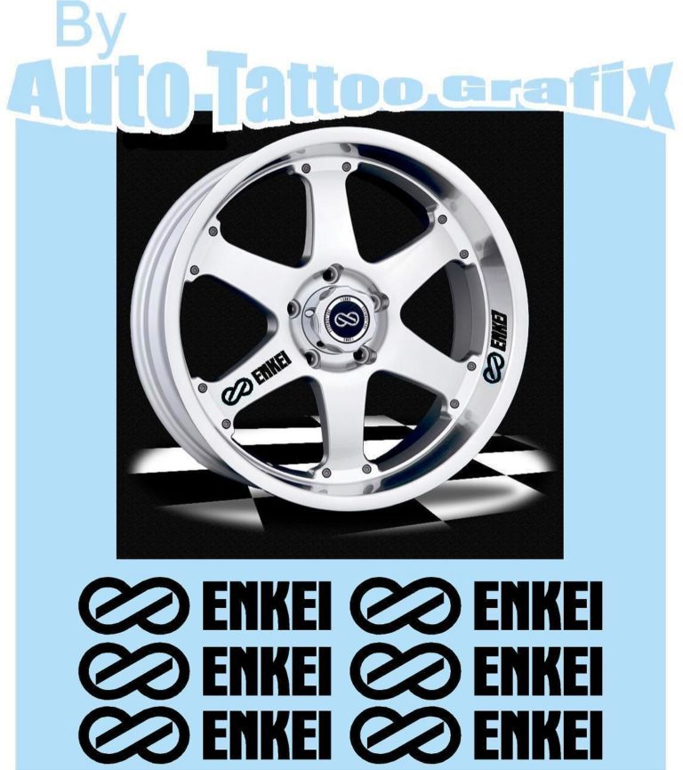 Inki Rims ENKEI RIM STICKERS - Auto Tattoo Grafix