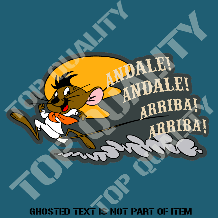 Speedy Gonzales Happy Right Decal Sticker - 3M Vinyl - US Made - Car Truck Window Bumper