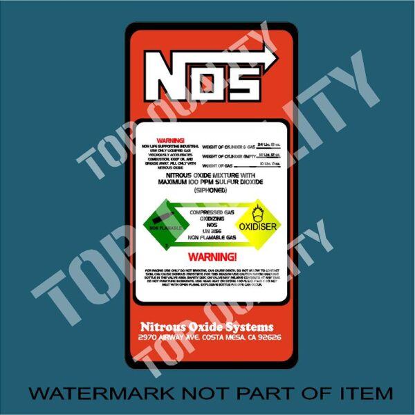 NOS Nitrous sticker